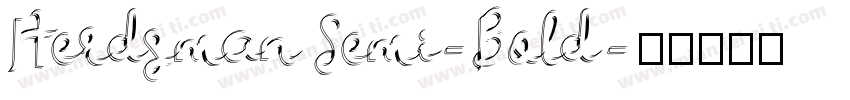 Herdsman Semi-Bold字体转换